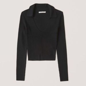 Abercrombie Ribbed Knit Polo